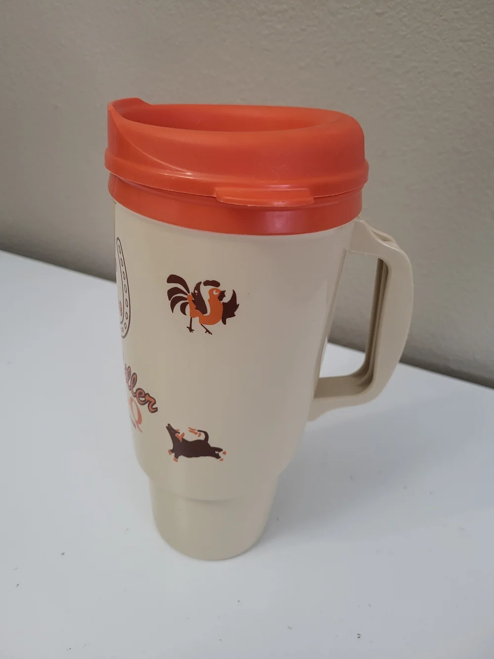 Thermo Serv Bill Miller Bar-B-Q 34oz Deluxe Texas Tea Bucket Travel Cup Mug